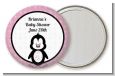 Penguin Pink - Personalized Baby Shower Pocket Mirror Favors thumbnail