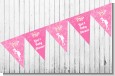 She's Ready To Pop Pink - Baby Shower Themed Pennant Set thumbnail