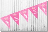 She's Ready To Pop Pink - Baby Shower Themed Pennant Set