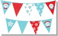 Snow Globe Winter Wonderland - Birthday Party Themed Pennant Set thumbnail