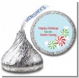 Peppermint Candy - Hershey Kiss Christmas Sticker Labels thumbnail
