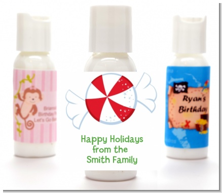 Peppermint Candy - Personalized Christmas Lotion Favors
