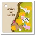 Petting Zoo - Personalized Birthday Party Card Stock Favor Tags thumbnail