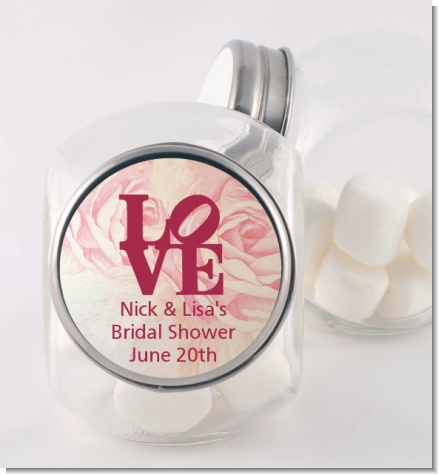 Philadelphia LOVE - Personalized Bridal Shower Candy Jar