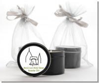 Philadelphia Skyline - Bridal Shower Black Candle Tin Favors