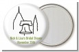 Philadelphia Skyline - Personalized Bridal Shower Pocket Mirror Favors thumbnail