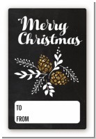 Pine Cones - Custom Large Rectangle Christmas Sticker/Labels