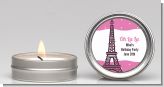 Pink Poodle in Paris - Baby Shower Candle Favors