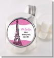 Pink Poodle in Paris - Personalized Baby Shower Candy Jar thumbnail