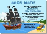 Pirate Ship - Birthday Party Invitations