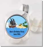 Pirate Ship - Personalized Birthday Party Candy Jar