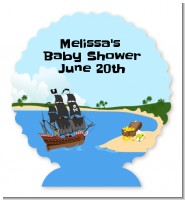 Pirate Ship - Personalized Baby Shower Centerpiece Stand