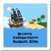 Pirate Ship - Personalized Birthday Party Card Stock Favor Tags