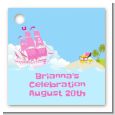 Pirate Ship Girl - Personalized Birthday Party Card Stock Favor Tags thumbnail