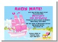 Pirate Ship Girl - Birthday Party Petite Invitations thumbnail