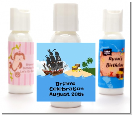 Pirate Ship - Personalized Baby Shower Lotion Favors