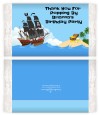 Pirate Ship - Personalized Popcorn Wrapper Birthday Party Favors thumbnail