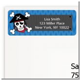 Pirate Skull - Birthday Party Return Address Labels