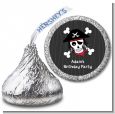 Pirate Skull - Hershey Kiss Birthday Party Sticker Labels thumbnail