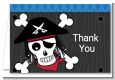 Pirate Skull - Birthday Party Thank You Cards thumbnail