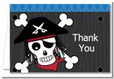 Pirate Skull - Birthday Party Thank You Cards