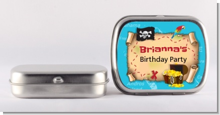 Pirate Treasure Map - Personalized Birthday Party Mint Tins