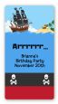 Pirate Ship - Custom Rectangle Birthday Party Sticker/Labels thumbnail
