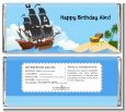 Pirate Ship - Personalized Birthday Party Candy Bar Wrappers thumbnail