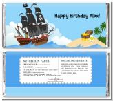 Pirate Ship - Personalized Birthday Party Candy Bar Wrappers