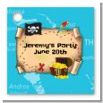 Pirate Treasure Map - Personalized Birthday Party Card Stock Favor Tags thumbnail