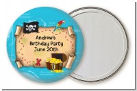 Pirate Treasure Map - Personalized Birthday Party Pocket Mirror Favors