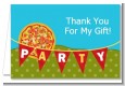 Pizza Party - Birthday Party Thank You Cards thumbnail