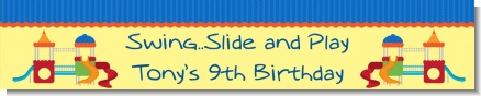 Playground - Personalized Birthday Party Banners