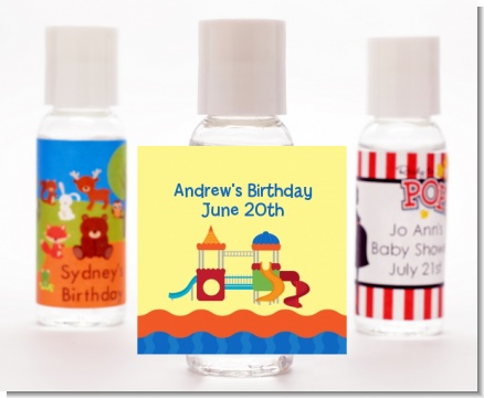 Playground - Personalized Birthday Party Hand Sanitizers Favors