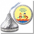 Playground - Hershey Kiss Birthday Party Sticker Labels thumbnail