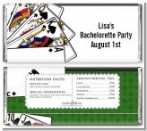 Casino Night Royal Flush - Personalized Birthday Party Candy Bar Wrappers