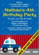Police Car - Birthday Party Invitations thumbnail