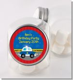 Police Car - Personalized Birthday Party Candy Jar