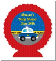 Police Car - Personalized Baby Shower Centerpiece Stand