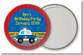 Police Car - Personalized Birthday Party Pocket Mirror Favors