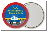 Police Car - Personalized Birthday Party Pocket Mirror Favors