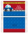 Police Car - Personalized Popcorn Wrapper Baby Shower Favors thumbnail