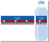 Police Car - Personalized Baby Shower Water Bottle Labels