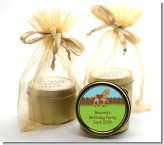 Pony Brown - Birthday Party Gold Tin Candle Favors