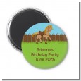 Pony Brown - Personalized Birthday Party Magnet Favors thumbnail