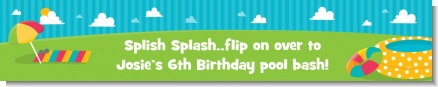 Pool Party - Personalized Birthday Party Banners