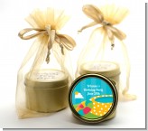 Pool Party - Birthday Party Gold Tin Candle Favors