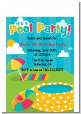Pool Party - Birthday Party Petite Invitations
