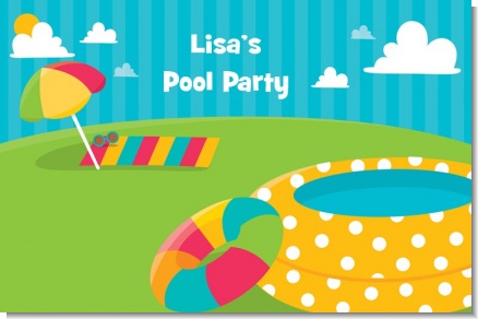 Pool Party - Personalized Birthday Party Placemats