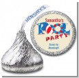 Poolside Pool Party - Hershey Kiss Birthday Party Sticker Labels thumbnail